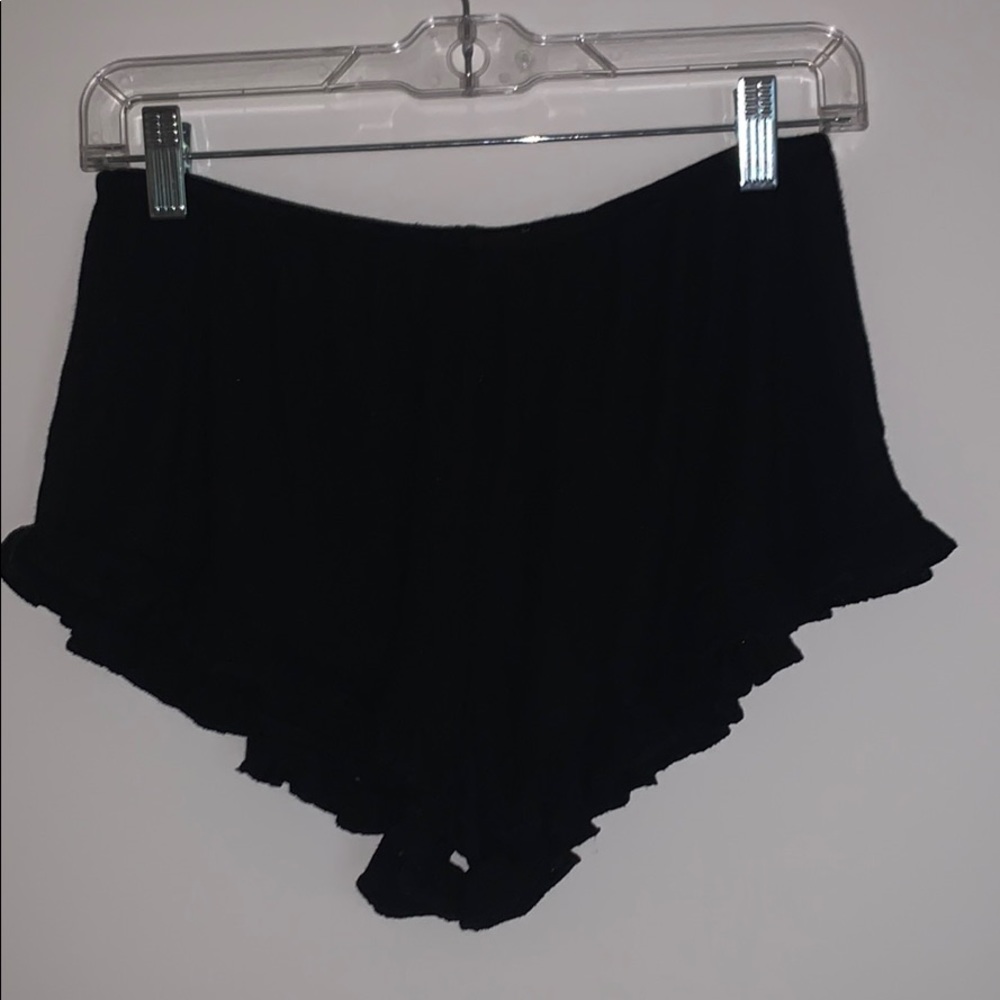 Black sleep shorts